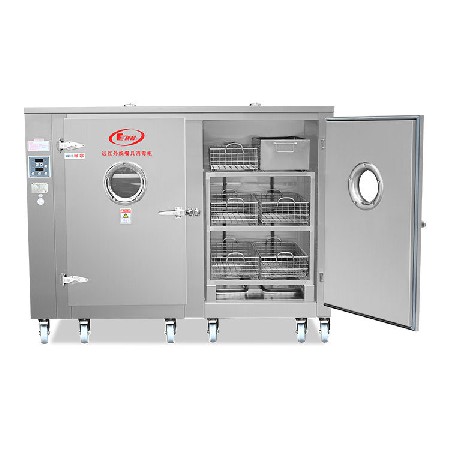 勝利牌 活動(dòng)車型不銹鋼遠(yuǎn)紅外線高溫消毒柜 商用消毒柜廠家